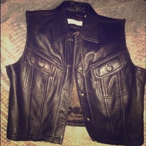 Valerie Steven lambskin leather vest